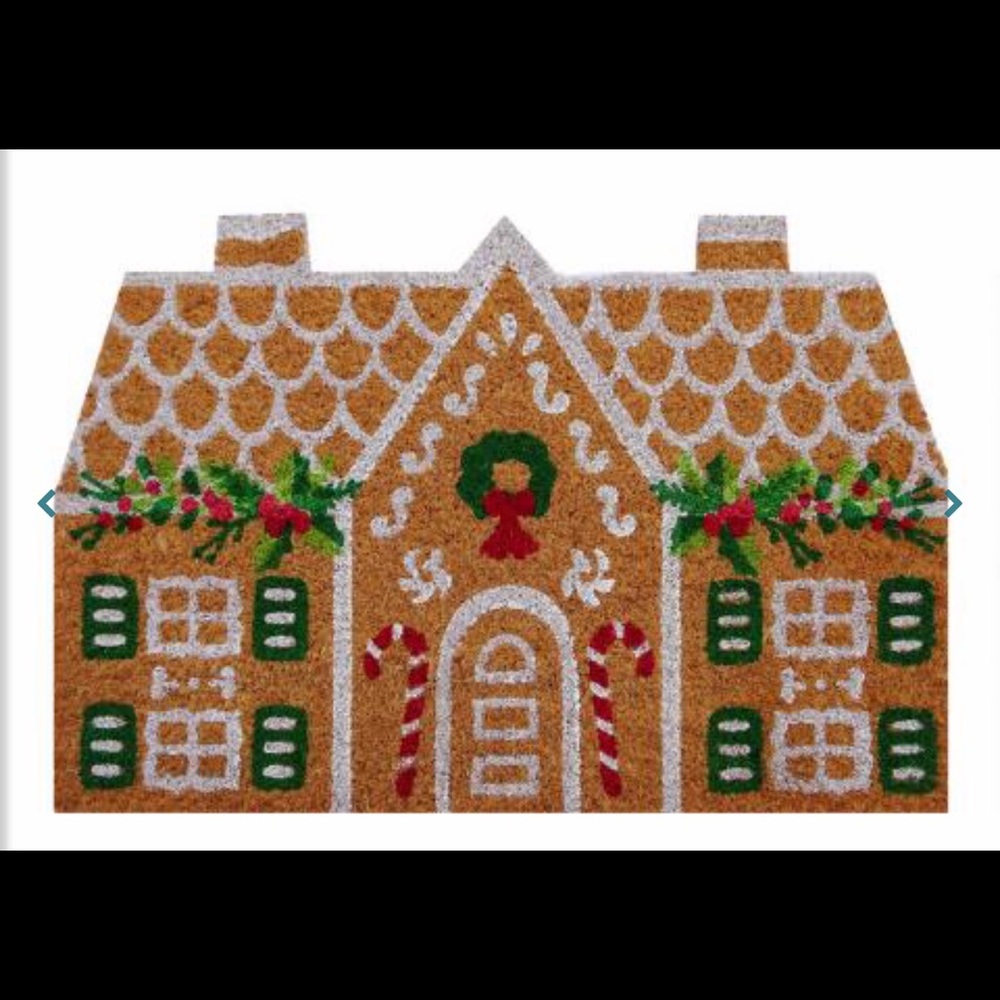Gingerbread house doormat